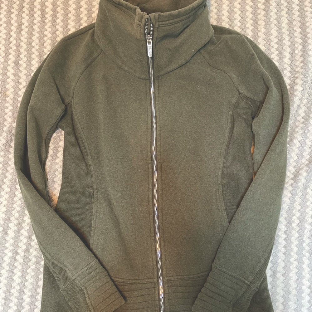 Lululemon cowl neck zippered tunic sweatshirt